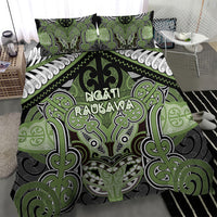 Aotearoa Iwi Ngati Raukawa Bedding Set Maori Kowhaiwhai Pattern