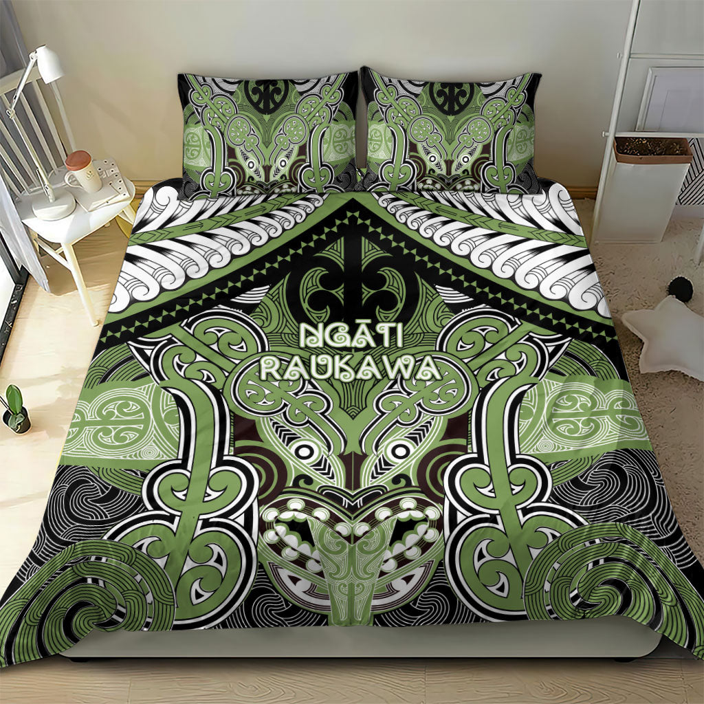 Aotearoa Iwi Ngati Raukawa Bedding Set Maori Kowhaiwhai Pattern