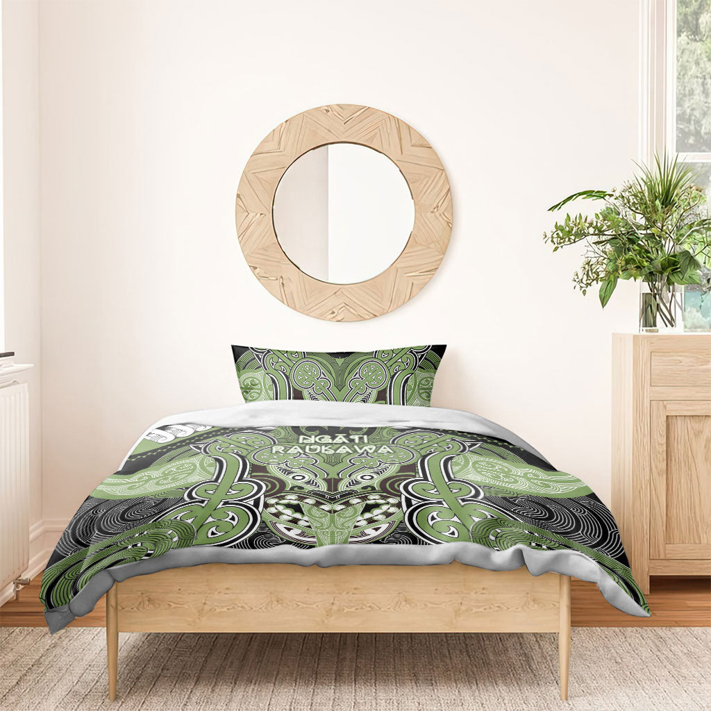 Aotearoa Iwi Ngati Raukawa Bedding Set Maori Kowhaiwhai Pattern