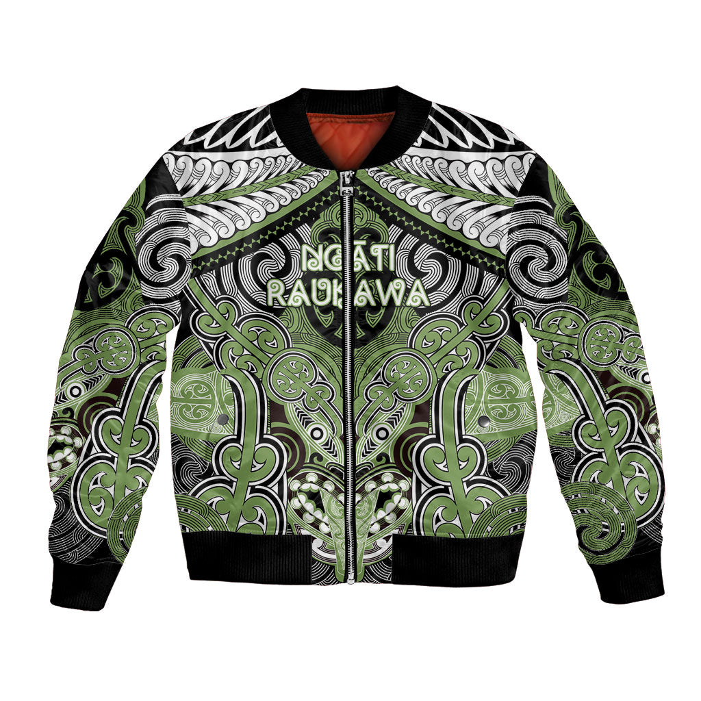 Aotearoa Iwi Ngati Raukawa Personalised Bomber Jacket Maori Kowhaiwhai Pattern