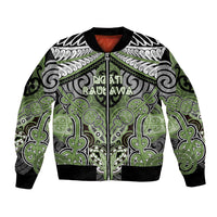 Aotearoa Iwi Ngati Raukawa Personalised Bomber Jacket Maori Kowhaiwhai Pattern