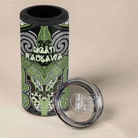 Aotearoa Iwi Ngati Raukawa Personalised 4 in 1 Can Cooler Tumbler Maori Kowhaiwhai Pattern