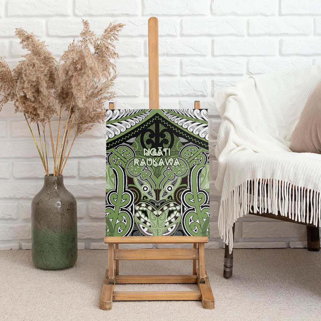 Aotearoa Iwi Ngati Raukawa Canvas Wall Art Maori Kowhaiwhai Pattern