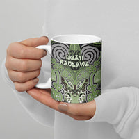 Aotearoa Iwi Ngati Raukawa Personalised Ceramic Mug Maori Kowhaiwhai Pattern