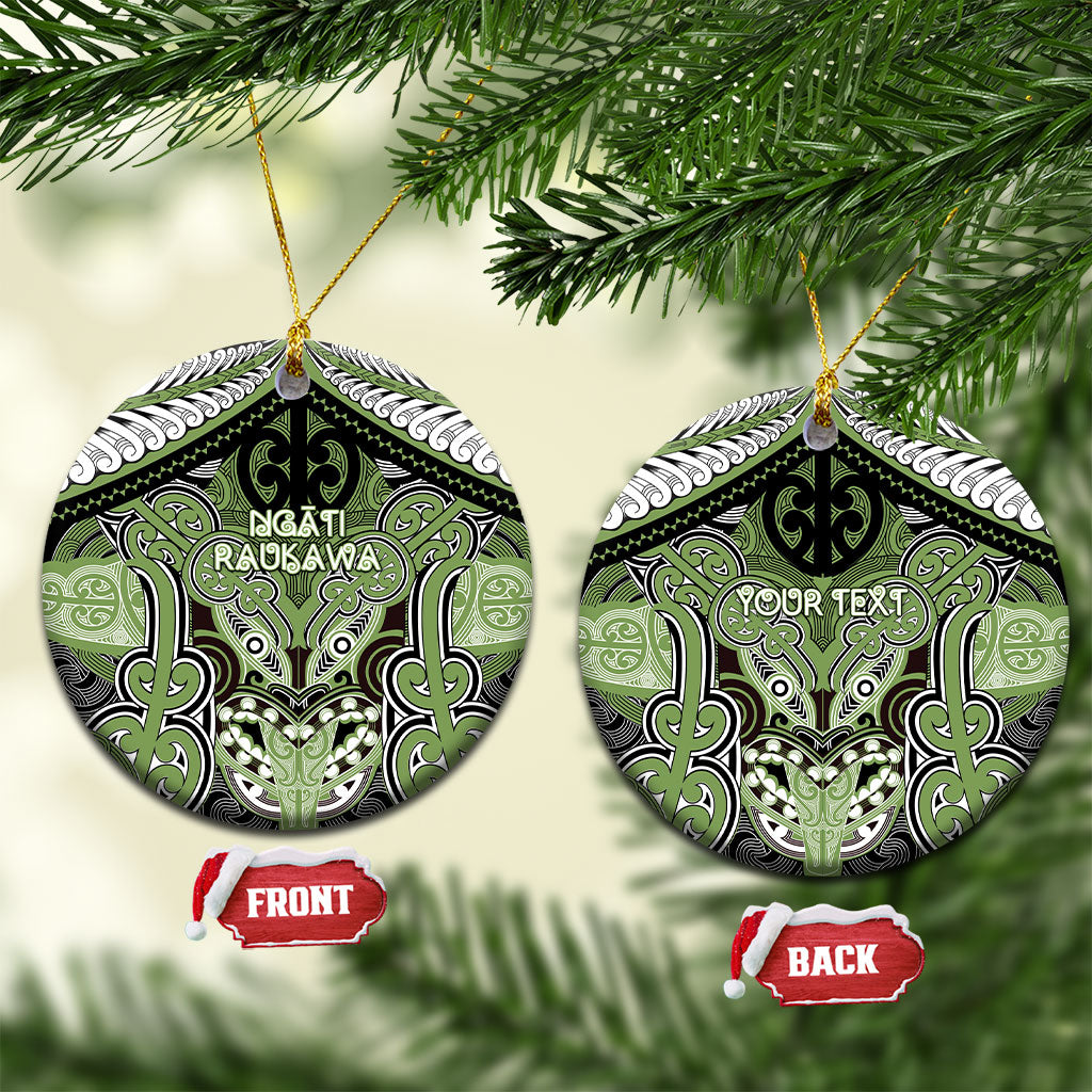 Aotearoa Iwi Ngati Raukawa Personalised Ceramic Ornament Maori Kowhaiwhai Pattern
