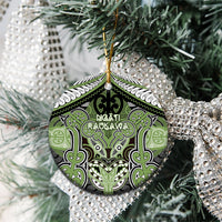 Aotearoa Iwi Ngati Raukawa Personalised Ceramic Ornament Maori Kowhaiwhai Pattern