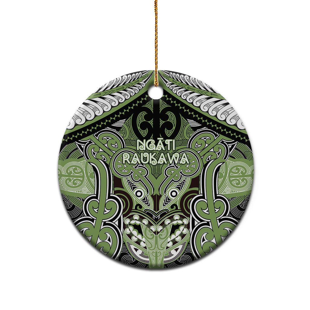 Aotearoa Iwi Ngati Raukawa Personalised Ceramic Ornament Maori Kowhaiwhai Pattern