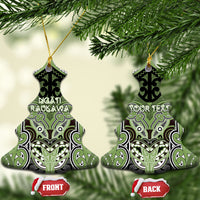 Aotearoa Iwi Ngati Raukawa Personalised Ceramic Ornament Maori Kowhaiwhai Pattern