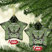 Aotearoa Iwi Ngati Raukawa Personalised Ceramic Ornament Maori Kowhaiwhai Pattern