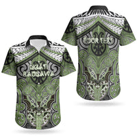 Aotearoa Iwi Ngati Raukawa Personalised Couples Matching Puletasi and Hawaiian Shirt Maori Kowhaiwhai Pattern