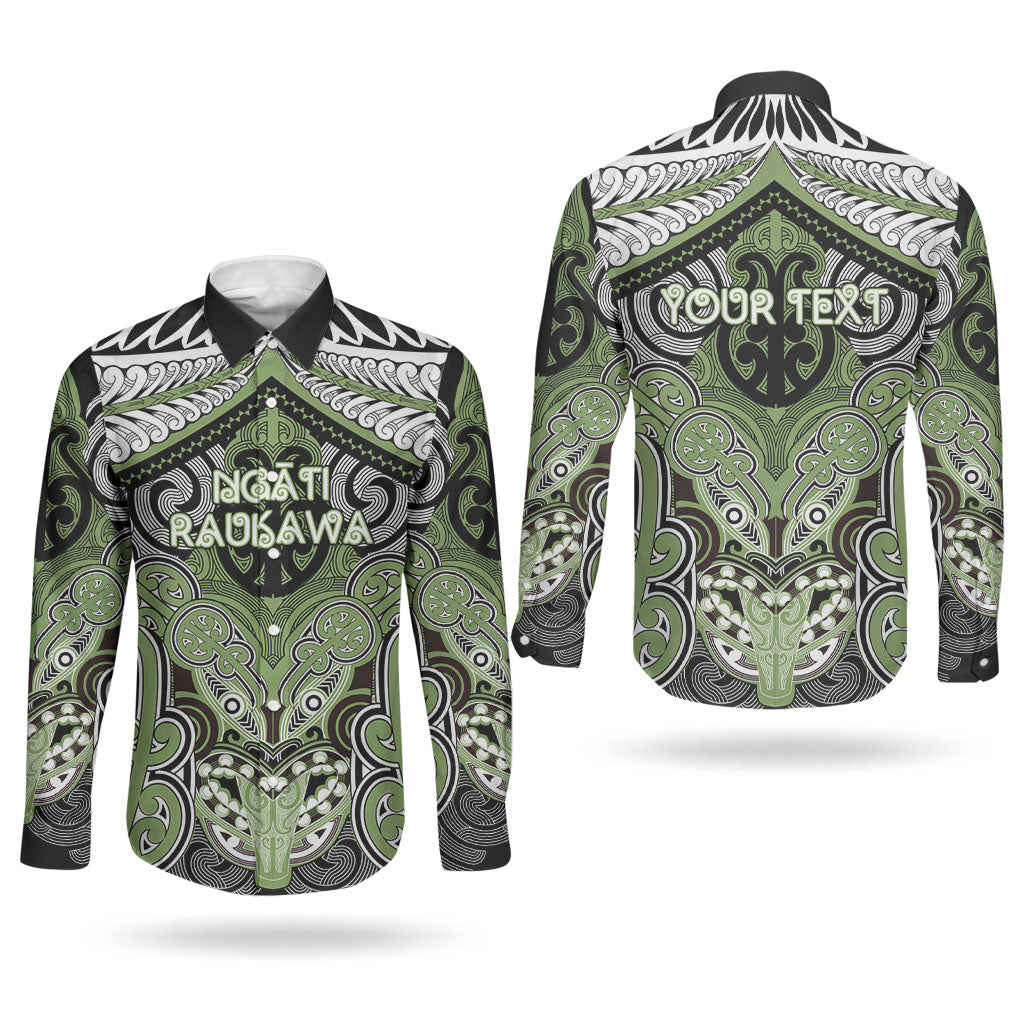 Aotearoa Iwi Ngati Raukawa Personalised Couples Matching Tank Maxi Dress and Long Sleeve Button Shirt Maori Kowhaiwhai Pattern
