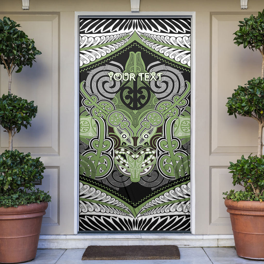 Aotearoa Iwi Ngati Raukawa Personalised Door Cover Maori Kowhaiwhai Pattern
