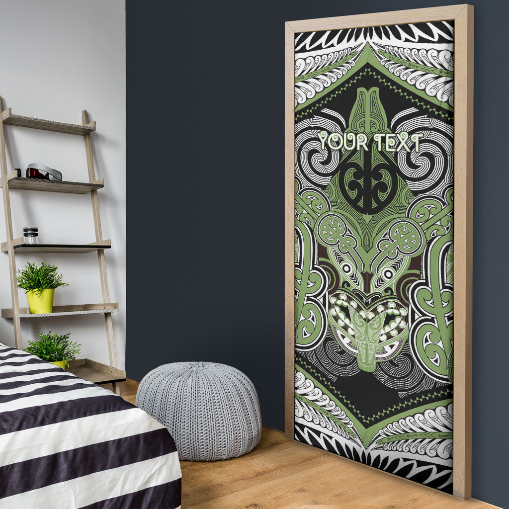 Aotearoa Iwi Ngati Raukawa Personalised Door Cover Maori Kowhaiwhai Pattern