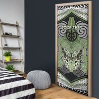 Aotearoa Iwi Ngati Raukawa Personalised Door Cover Maori Kowhaiwhai Pattern
