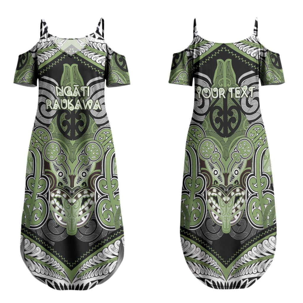Aotearoa Iwi Ngati Raukawa Personalised Family Matching Summer Maxi Dress and Hawaiian Shirt Maori Kowhaiwhai Pattern