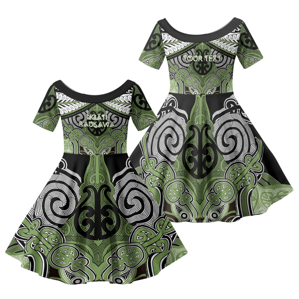 Aotearoa Iwi Ngati Raukawa Personalised Family Matching Summer Maxi Dress and Hawaiian Shirt Maori Kowhaiwhai Pattern