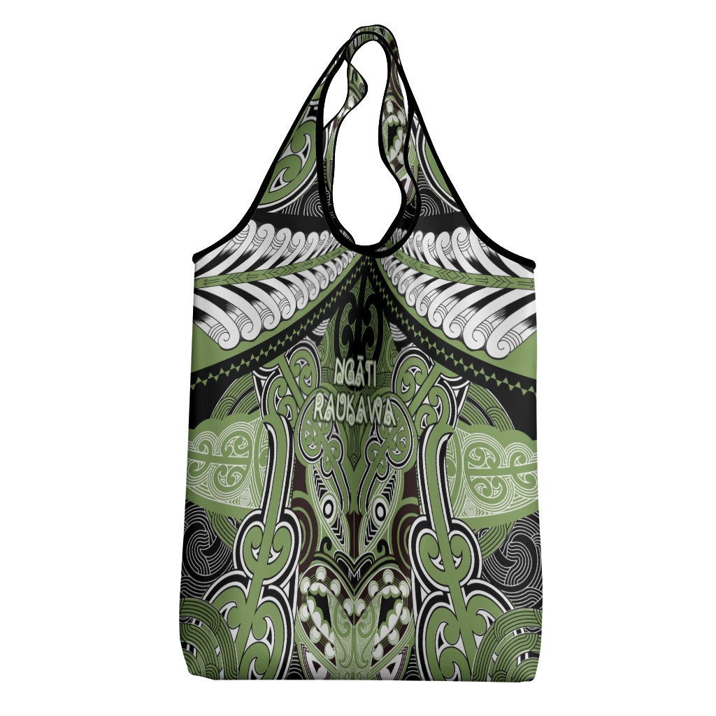 Aotearoa Iwi Ngati Raukawa Grocery Bag Maori Kowhaiwhai Pattern
