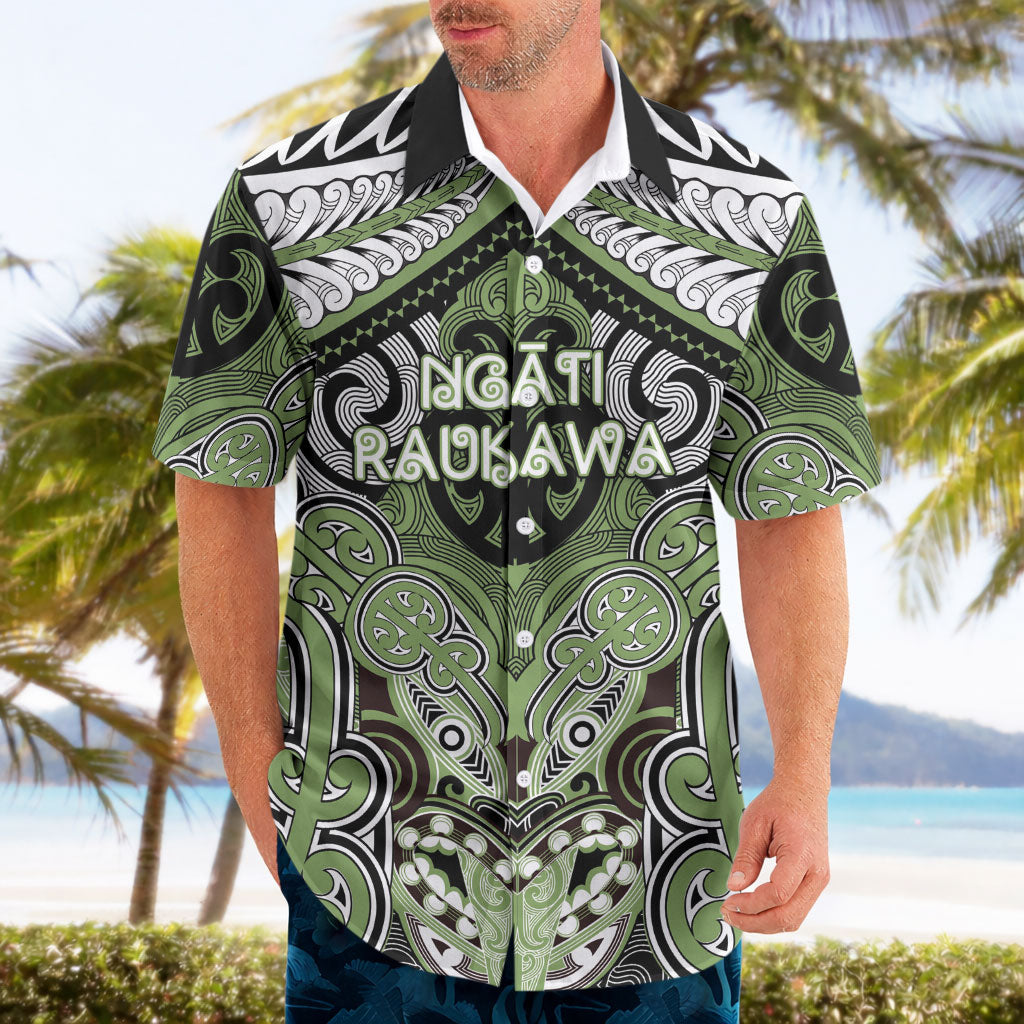 Aotearoa Iwi Ngati Raukawa Personalised Hawaiian Shirt Maori Kowhaiwhai Pattern