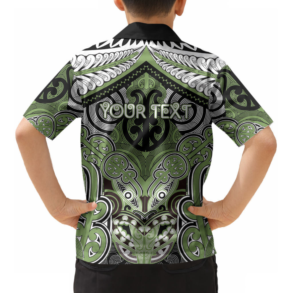Aotearoa Iwi Ngati Raukawa Personalised Kid Hawaiian Shirt Maori Kowhaiwhai Pattern