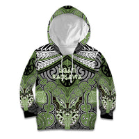 Aotearoa Iwi Ngati Raukawa Personalised Kid Hoodie Maori Kowhaiwhai Pattern