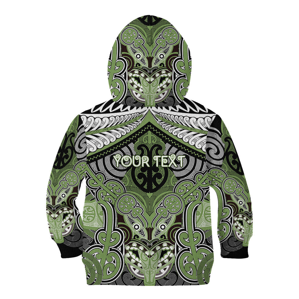 Aotearoa Iwi Ngati Raukawa Personalised Kid Hoodie Maori Kowhaiwhai Pattern