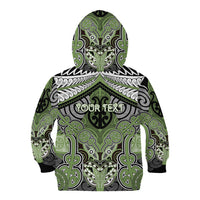Aotearoa Iwi Ngati Raukawa Personalised Kid Hoodie Maori Kowhaiwhai Pattern
