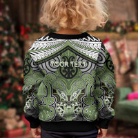 Aotearoa Iwi Ngati Raukawa Personalised Kid Ugly Christmas Sweater Maori Kowhaiwhai Pattern