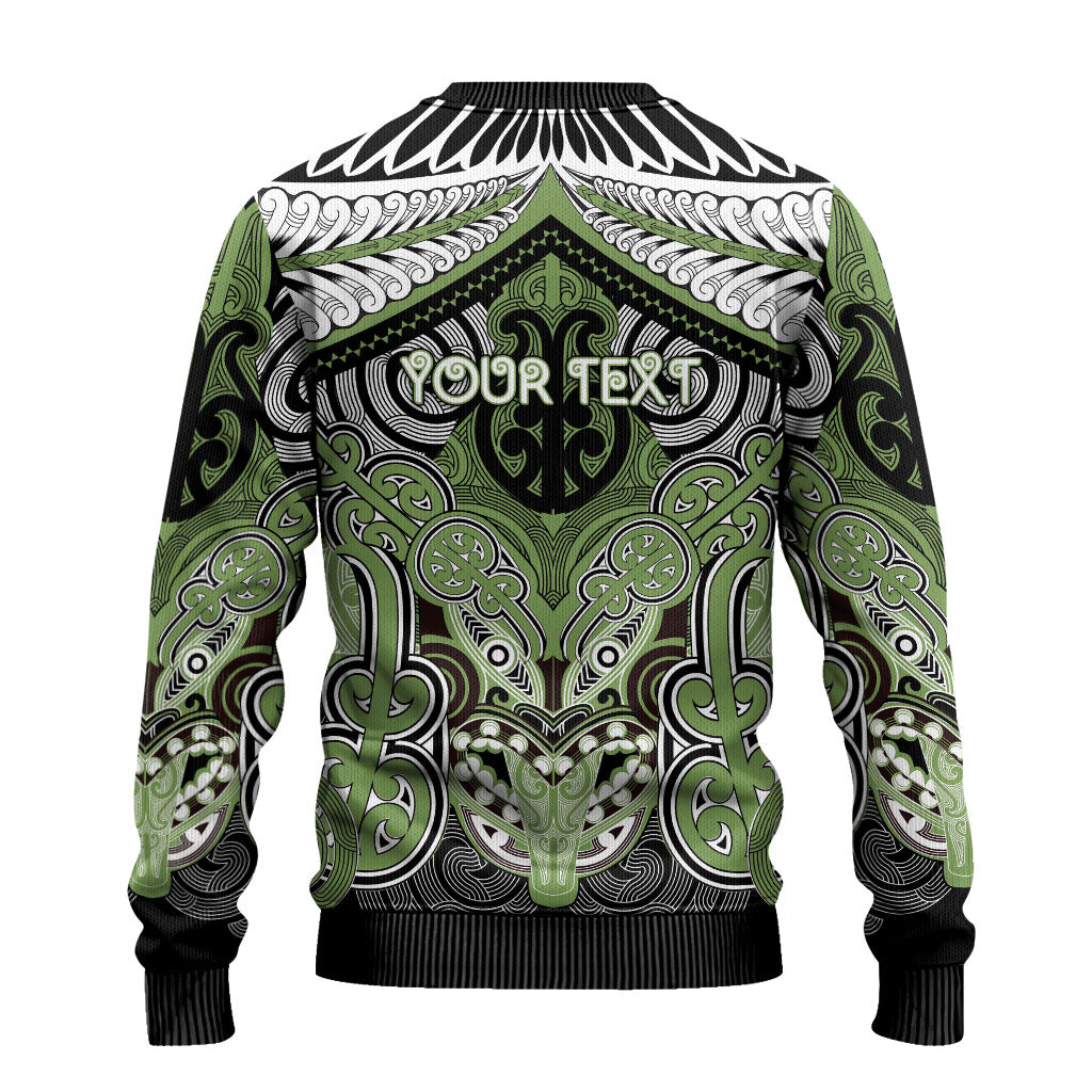 Aotearoa Iwi Ngati Raukawa Personalised Ugly Christmas Sweater Maori Kowhaiwhai Pattern