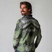 Aotearoa Iwi Ngati Raukawa Personalised Long Sleeve Polo Shirt Maori Kowhaiwhai Pattern