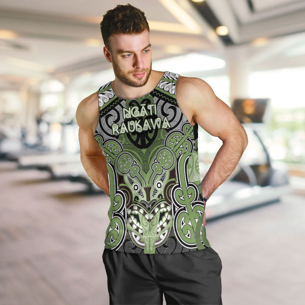 Aotearoa Iwi Ngati Raukawa Personalised Men Tank Top Maori Kowhaiwhai Pattern