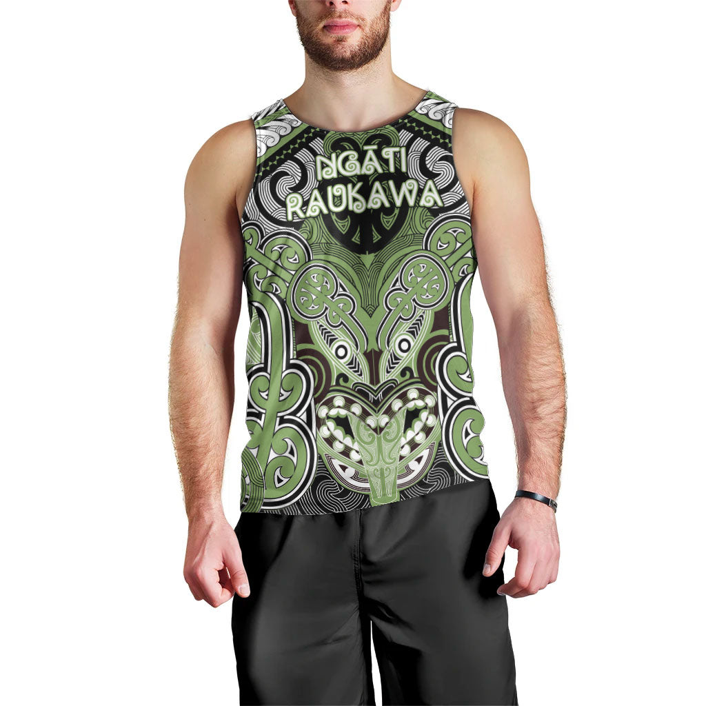 Aotearoa Iwi Ngati Raukawa Personalised Men Tank Top Maori Kowhaiwhai Pattern