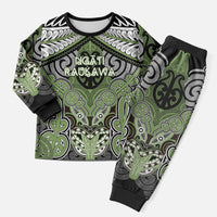 Aotearoa Iwi Ngati Raukawa Personalised Christmas Pajama Set Maori Kowhaiwhai Pattern