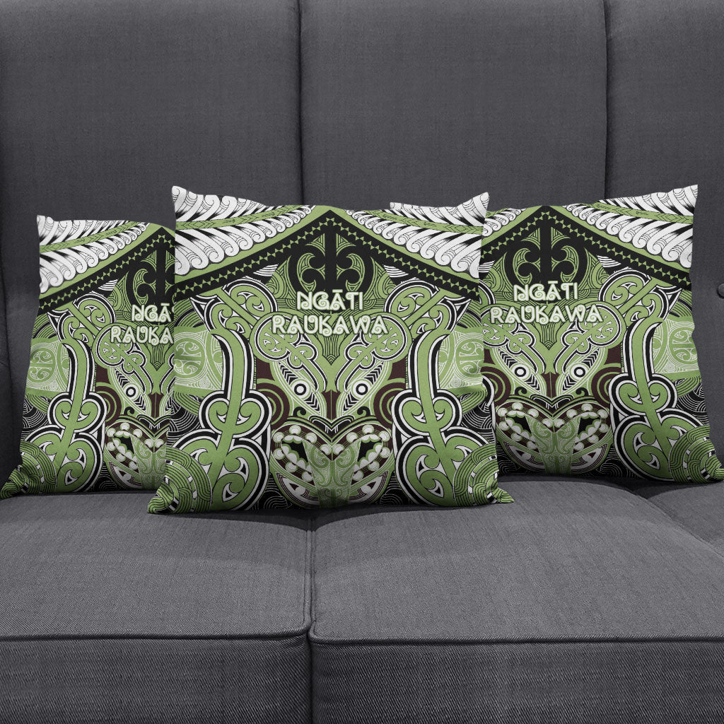 Aotearoa Iwi Ngati Raukawa Pillow Cover Maori Kowhaiwhai Pattern