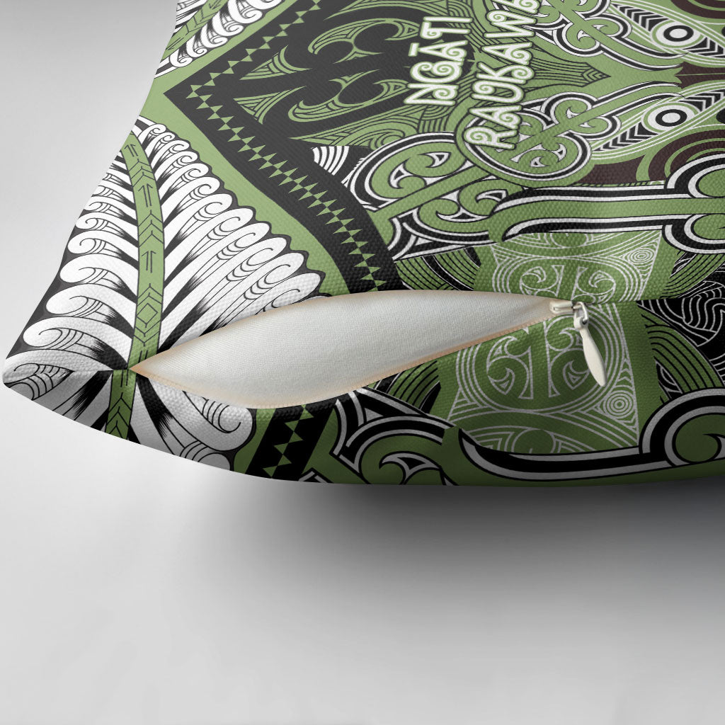 Aotearoa Iwi Ngati Raukawa Pillow Cover Maori Kowhaiwhai Pattern