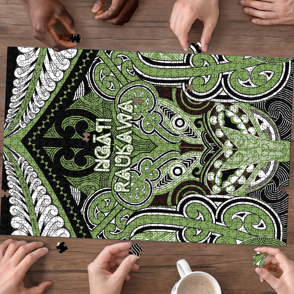 Aotearoa Iwi Ngati Raukawa Puzzle Maori Kowhaiwhai Pattern