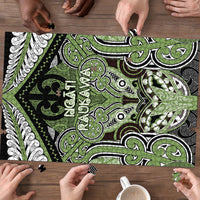 Aotearoa Iwi Ngati Raukawa Puzzle Maori Kowhaiwhai Pattern
