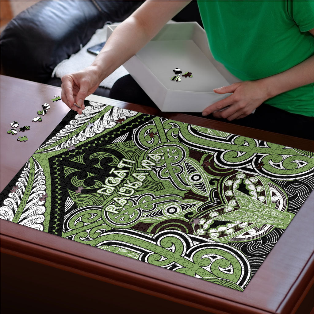 Aotearoa Iwi Ngati Raukawa Puzzle Maori Kowhaiwhai Pattern
