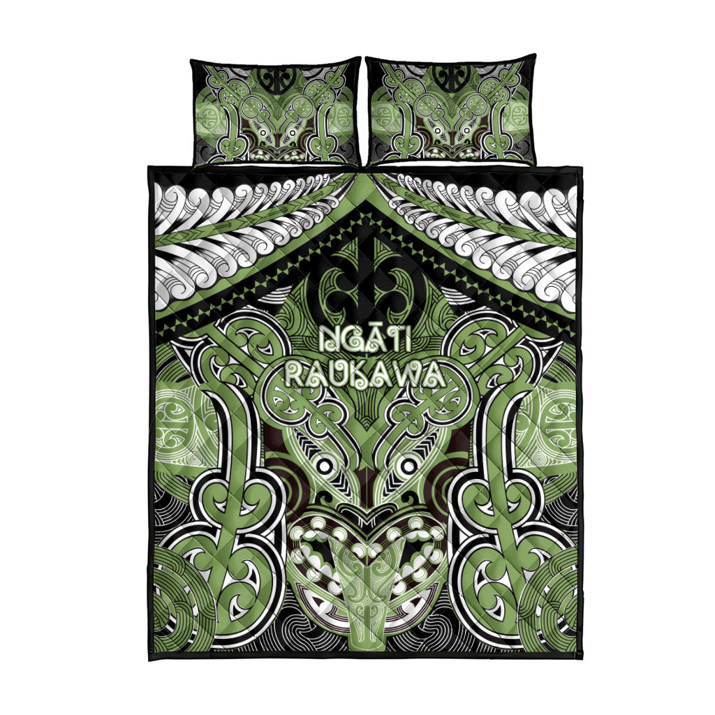 Aotearoa Iwi Ngati Raukawa Quilt Bed Set Maori Kowhaiwhai Pattern