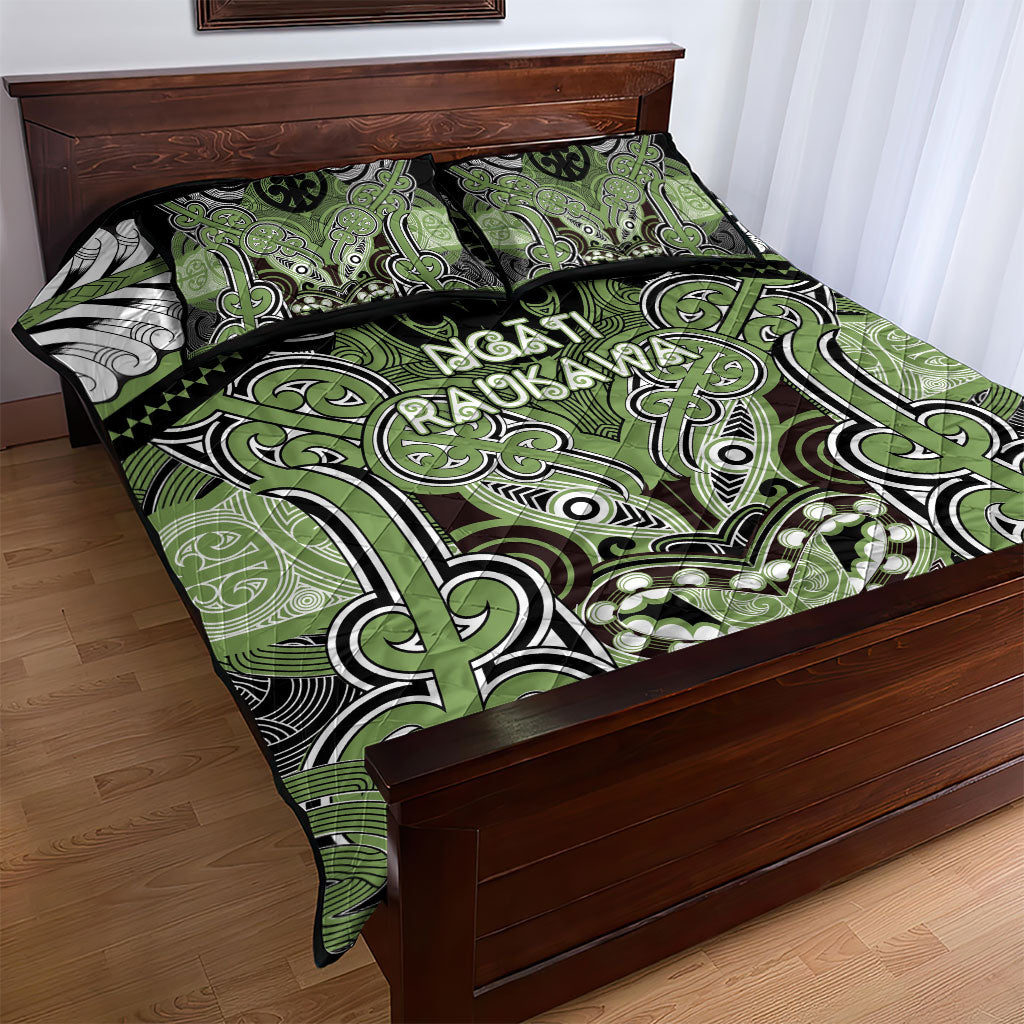 Aotearoa Iwi Ngati Raukawa Quilt Bed Set Maori Kowhaiwhai Pattern