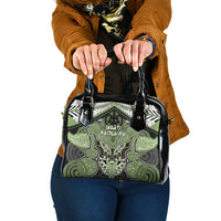 Aotearoa Iwi Ngati Raukawa Shoulder Handbag Maori Kowhaiwhai Pattern
