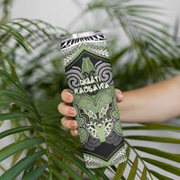 Aotearoa Iwi Ngati Raukawa Personalised Skinny Tumbler Maori Kowhaiwhai Pattern