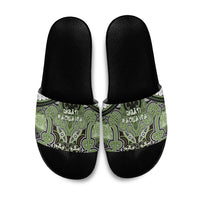 Aotearoa Iwi Ngati Raukawa Slide Sandals Maori Kowhaiwhai Pattern