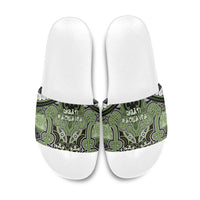 Aotearoa Iwi Ngati Raukawa Slide Sandals Maori Kowhaiwhai Pattern