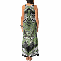 Aotearoa Iwi Ngati Raukawa Personalised Tank Maxi Dress Maori Kowhaiwhai Pattern