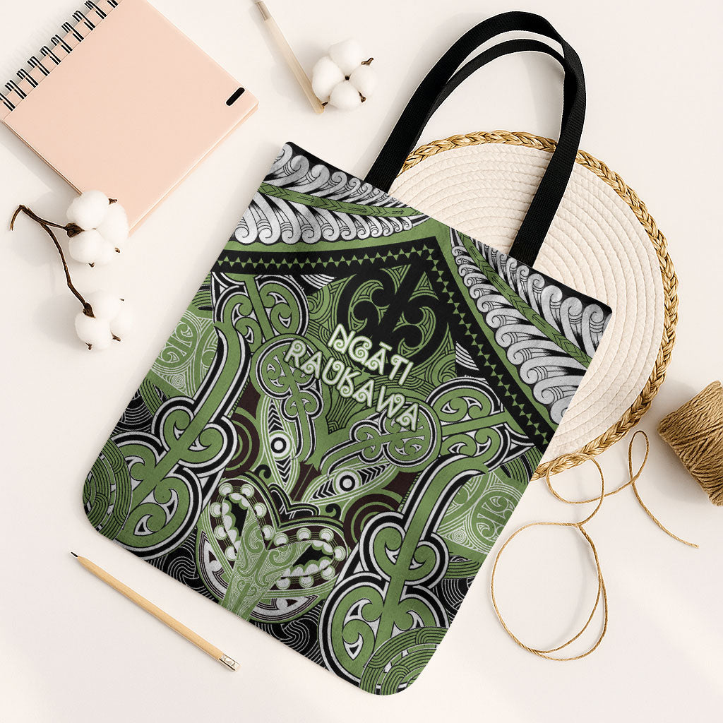 Aotearoa Iwi Ngati Raukawa Tote Bag Maori Kowhaiwhai Pattern