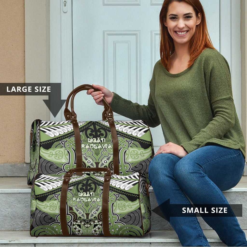 Aotearoa Iwi Ngati Raukawa Travel Bag Maori Kowhaiwhai Pattern
