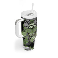 Aotearoa Iwi Ngati Raukawa Personalised Tumbler With Handle Maori Kowhaiwhai Pattern