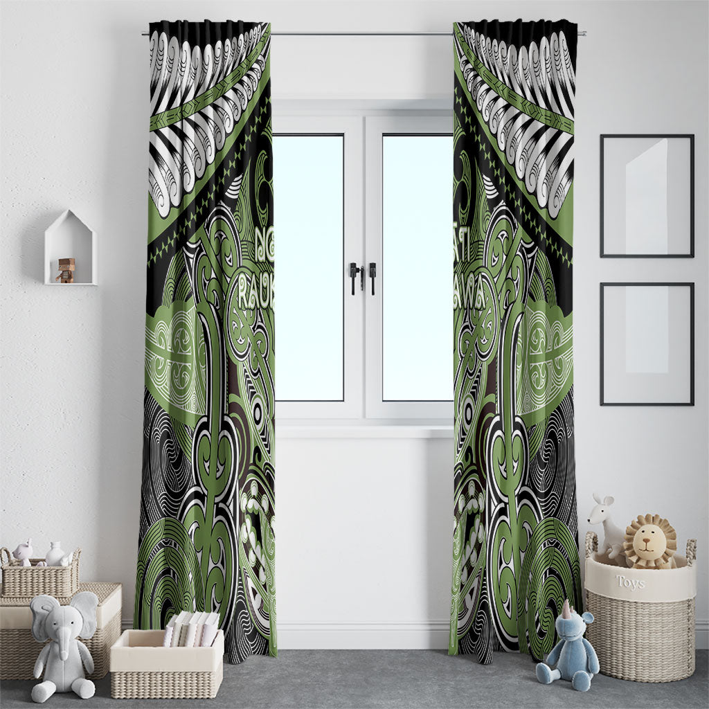 Aotearoa Iwi Ngati Raukawa Window Curtain Maori Kowhaiwhai Pattern