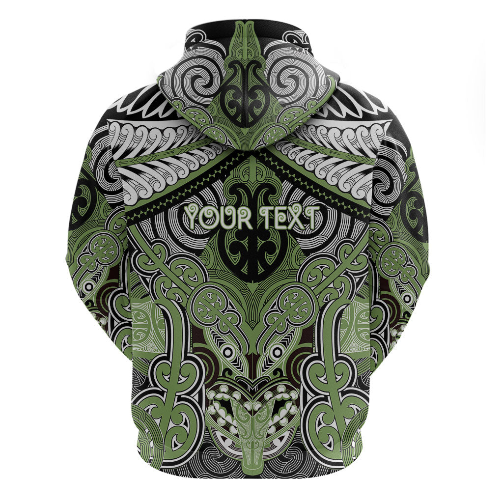 Aotearoa Iwi Ngati Raukawa Personalised Zip Hoodie Maori Kowhaiwhai Pattern