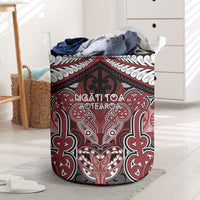 Aotearoa Iwi Ngati Toa Laundry Basket Maori Kowhaiwhai Pattern